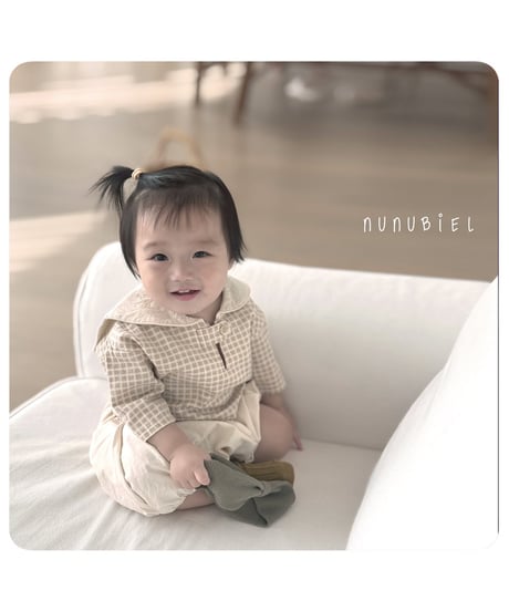 19[予約]nunubiel bebe check blouse