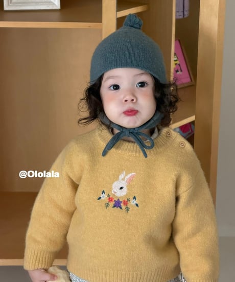 49[予約]ololala bloom rabbit knit