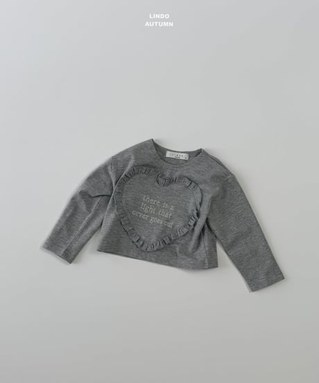 15[予約]LINDO heart fril tee