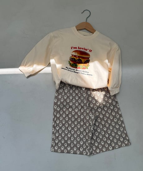 7[予約]nightbebe burger long sleeve tee
