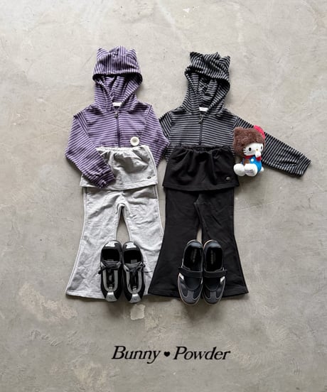51[予約]bunny powder tenny mini wrap skirt pants