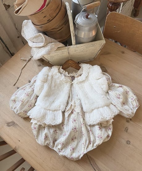 11[予約]marron teddy vest(XS-L)