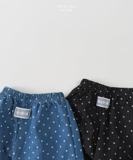 63[予約]LINDO round denim pants