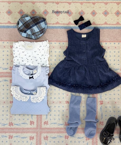 17[予約]bunnytail lace collar t