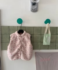 28[予約]aiai pink dot reversible padding vest