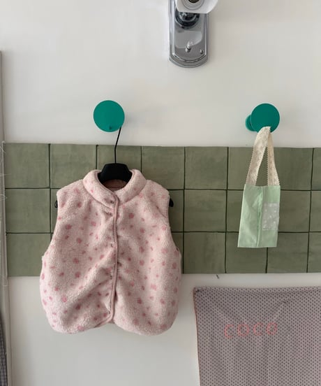 28[予約]aiai pink dot reversible padding vest