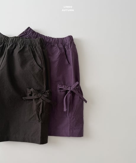 20[予約]LINDO knee lenght pocket pants
