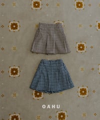 18[予約]oahu small check skirt