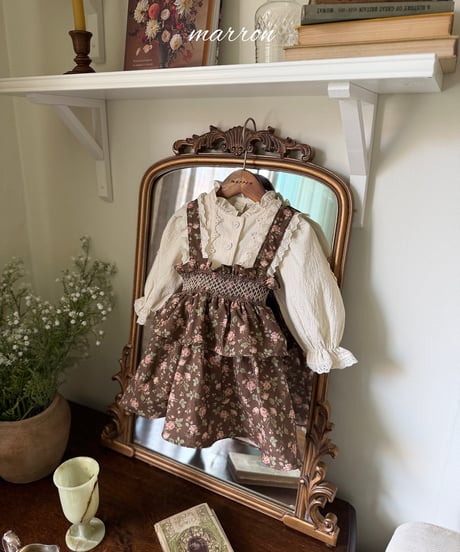17[予約]marron motif blouse(XS-L)