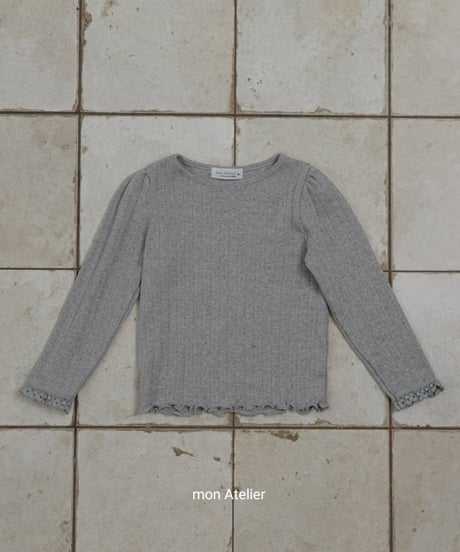 5[予約]mon Atelier moly lace t