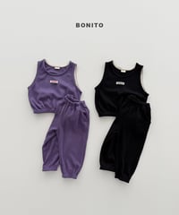 59[予約]bonito mini waffle vest set