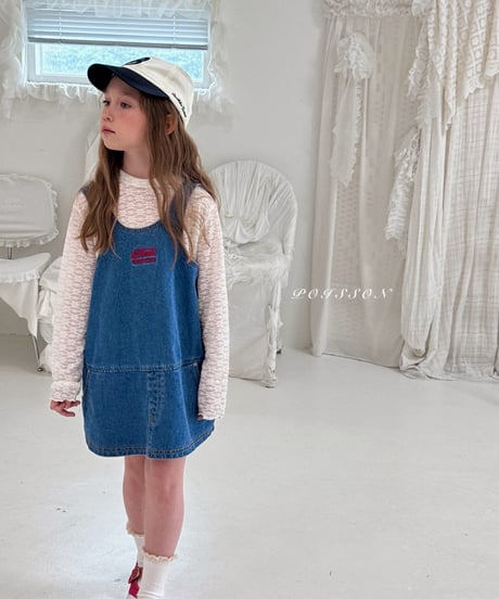 4[予約]poisson denim dress