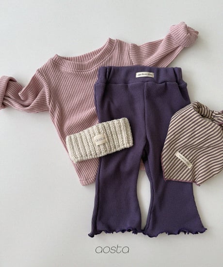 50[予約]Aosta jelly waffle pants