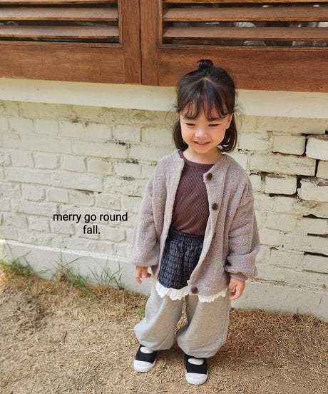 13[予約]merry go round fluffy cardigan