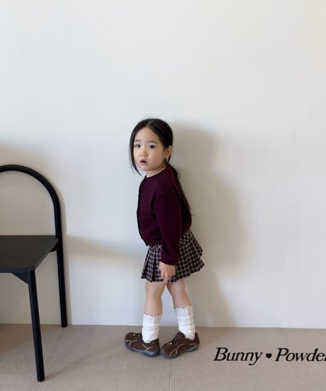 57[予約]bunny powder mocha skirt