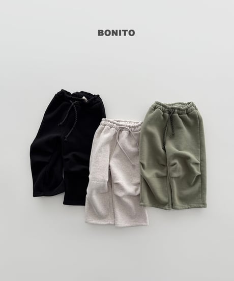 28[予約]bonito straight leg knee pintuck pants