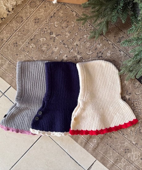 13[予約]OREN color blocked cape balaclava