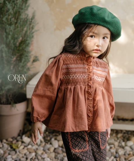 2[予約]OREN merci smoke blouse