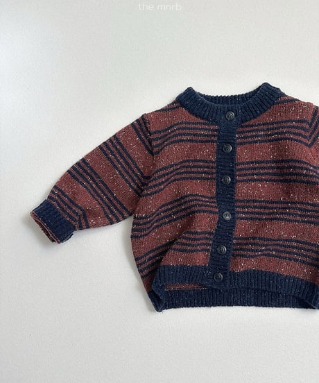 6[予約]minirobe line knit cardigan