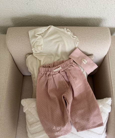 31[予約]Aosta milk dot pants