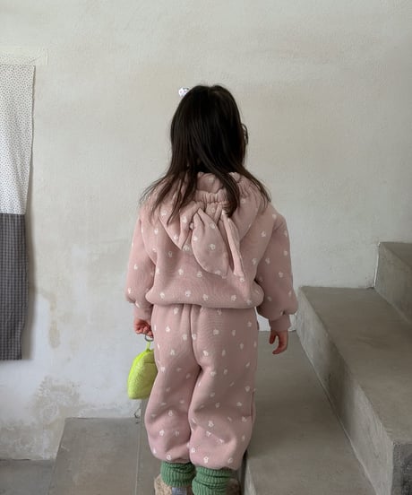 46[予約]aiai embossed rib two-piece set