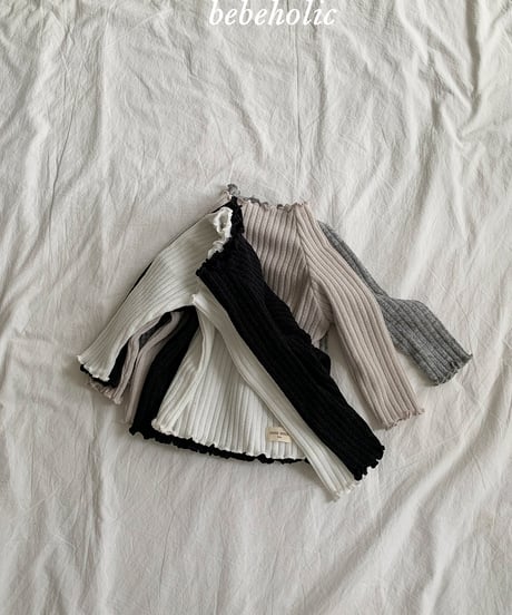 25[予約]bebeholic jeny ruffle tee