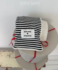 45[予約]berryberry ribbed striped scarf