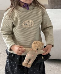 32[予約]aiai latte stripe t-shirt
