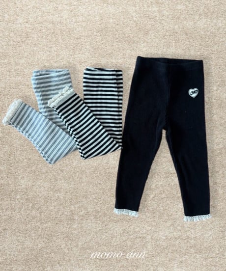 1[予約]momoann willy rib leggings