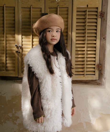28[予約]OREN shirley faux shearling vest