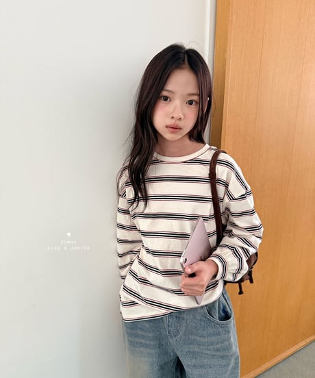 30[予約]COMMA label stripe t