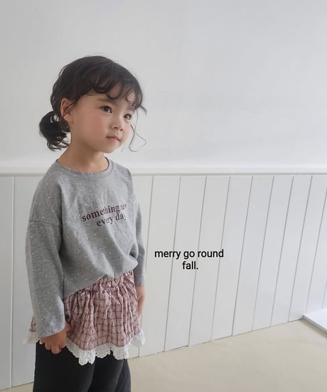 12[予約]merry go round check skirt jogger pants