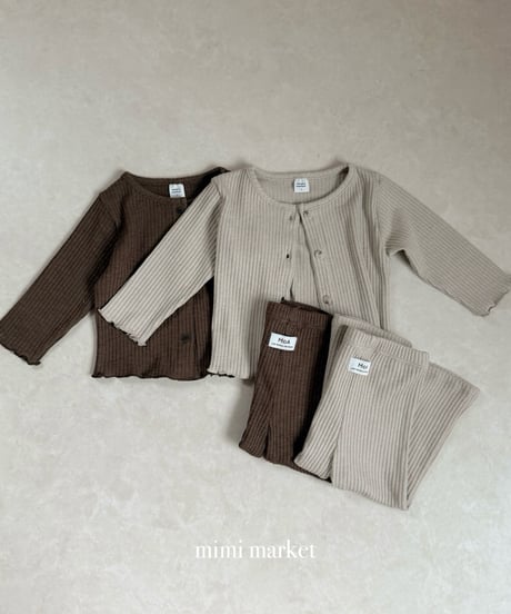 36[予約]mimi market liz rib cardigan