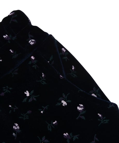23[予約]FORKCHIPS bloom velvet pants