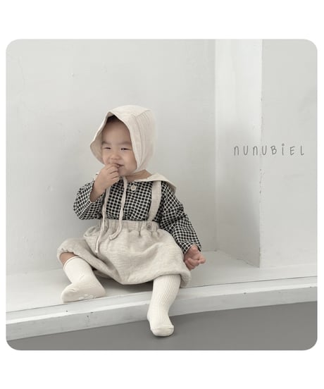 19[予約]nunubiel bebe check blouse