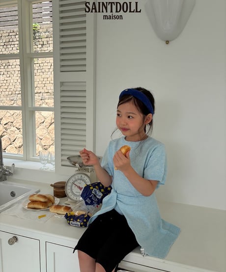 35[予約]saintdoll short sleeve round knit tee
