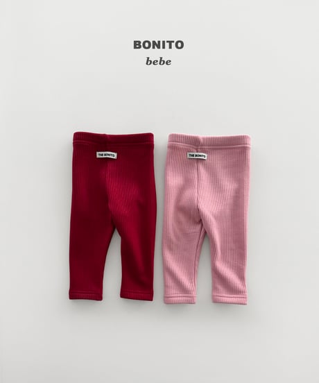 53[予約]bonito 1＋1 fleece line leggings(6-18m)