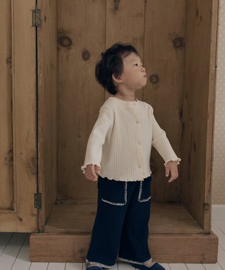 21[予約]送料無料 the beige mello waffle pants