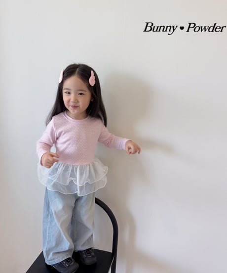 29[予約]bunny powder sha polka dot tee