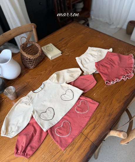 36[予約]marron heart set(XS-L)