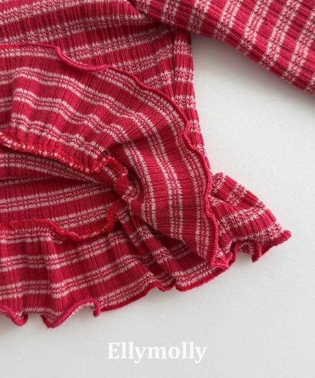 33[予約]ELLYMOLLY loen frill cardigan