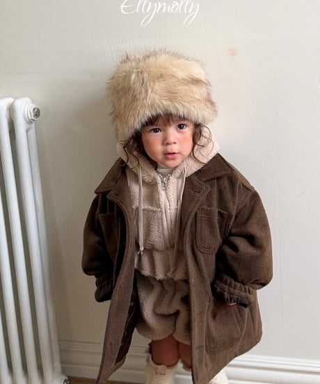 24[予約]ELLYMOLLY bear hood vest
