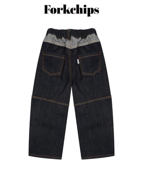 3[予約]FORKCHIPS union roll up pants