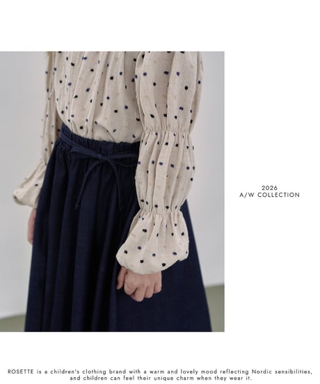 10[予約]ROSETTE dot puff blouse(＋junior)