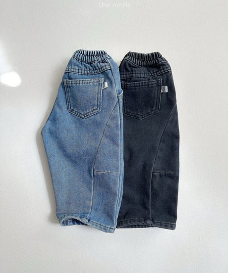 2[予約]minirobe dart denim pants