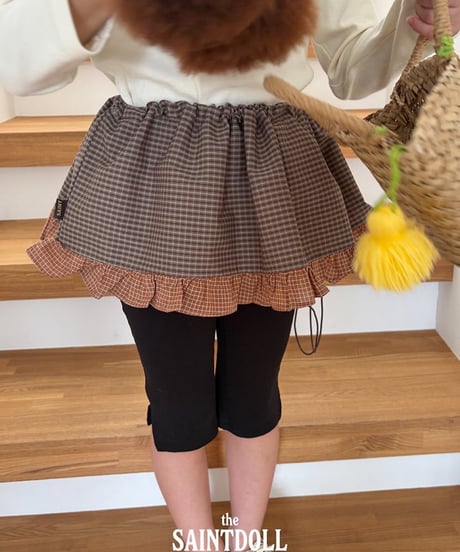 57[予約]saintdoll check chips skirt