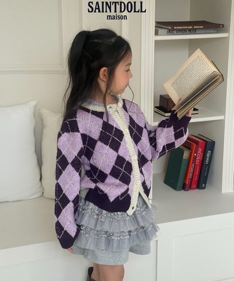 39[予約]saintdoll argyle cardigan