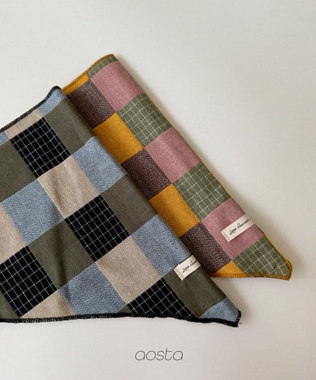 66[予約]Aosta patchwork scarf