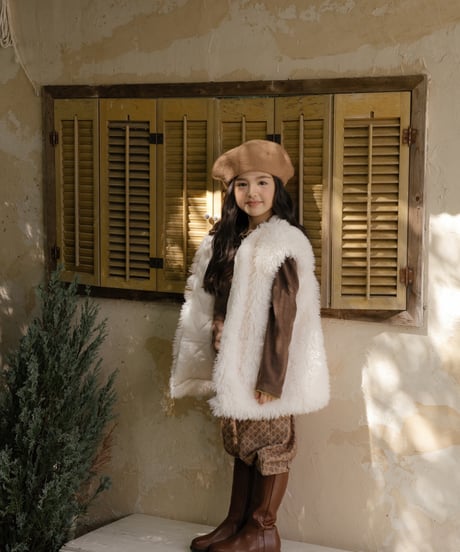 28[予約]OREN shirley faux shearling vest