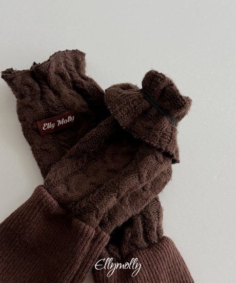 113[予約]ELLYMOLLY twisted wool socks